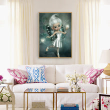 Load image into Gallery viewer, Big-Eyed Girl 30*40CM(Canvas) Full Round Drill Diamond Painting