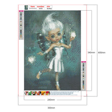 Load image into Gallery viewer, Big-Eyed Girl 30*40CM(Canvas) Full Round Drill Diamond Painting