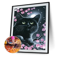 Load image into Gallery viewer, Black Cat 30*40CM(Canvas) Full Round Drill Diamond Painting