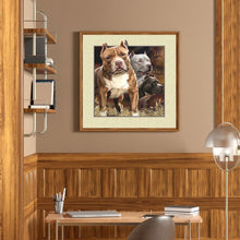 Load image into Gallery viewer, Pug Outside The Frame 30*30CM(Canvas) Full Round Drill Diamond Painting