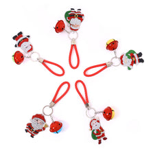 Load image into Gallery viewer, Christmas Santa Claus DIY Diamonds Painting Keychain Acrylic Crystal Art Crafts (AA1201-3)