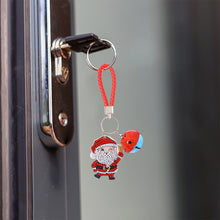 Load image into Gallery viewer, Christmas Santa Claus DIY Diamonds Painting Keychain Acrylic Crystal Art Crafts (AA1201-3)