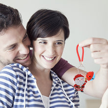 Load image into Gallery viewer, Christmas Santa Claus DIY Diamonds Painting Keychain Acrylic Crystal Art Crafts (AA1201-3)