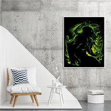 Load image into Gallery viewer, Yishu - Cthulhu Mythos Silhouette - 40*50CM 11CT 3 Stamped Cross Stitch