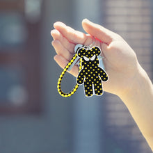 Load image into Gallery viewer, DIY Diamond Keyrings Mosaic Double Sided Cartoon Bear Accessories (YS067)