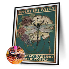 Load image into Gallery viewer, Vintage Dragonfly Poster 40*50CM(Picture) Full Square Drill Diamond Painting