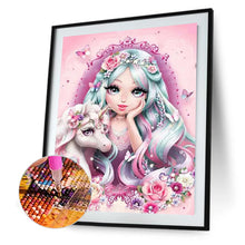 Load image into Gallery viewer, Unicorn Girl 30*40CM(Canvas) Full Square Drill Diamond Painting