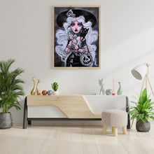 Load image into Gallery viewer, Fashionable Girl With Heavy Makeup 30*40CM(Canvas) Full Round Drill Diamond Painting