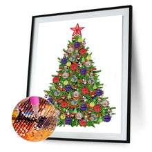 Load image into Gallery viewer, Christmas Tree 30*40CM(Canvas) Partial Special Shaped Drill Diamond Painting