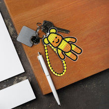 Load image into Gallery viewer, DIY Mosaic Keychain Bear Diamonds Painting Key Ring for Girl Bag Pendant (YS070)