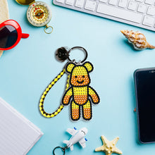 Load image into Gallery viewer, DIY Mosaic Keychain Bear Diamonds Painting Key Ring for Girl Bag Pendant (YS070)