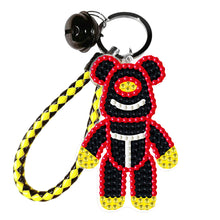 Load image into Gallery viewer, DIY Mosaic Keychain Bear Diamonds Painting Key Ring for Girl Bag Pendant (YS089)