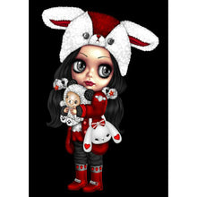 Load image into Gallery viewer, Gothic Girl With Big Eyes 30*40CM(Canvas) Full Round Drill Diamond Painting