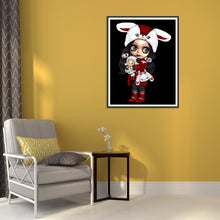 Load image into Gallery viewer, Gothic Girl With Big Eyes 30*40CM(Canvas) Full Round Drill Diamond Painting