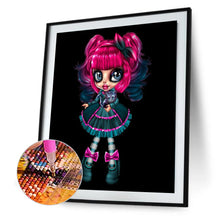 Load image into Gallery viewer, Gothic Girl With Big Eyes 30*40CM(Canvas) Full Round Drill Diamond Painting