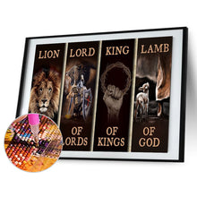 Load image into Gallery viewer, Lion Woodblock Print 60*40CM(Canvas) Full Square Drill Diamond Painting