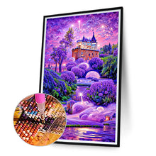 Load image into Gallery viewer, Purple Lavender Manor 40*70CM(Canvas) Full Round Drill Diamond Painting