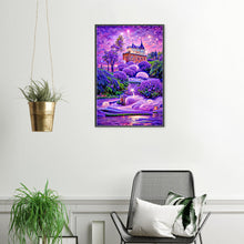 Load image into Gallery viewer, Purple Lavender Manor 40*70CM(Canvas) Full Round Drill Diamond Painting