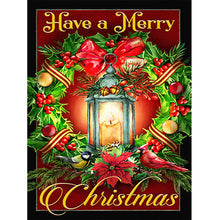 Load image into Gallery viewer, Christmas Wreath 30*40CM(Canvas) Full Round Drill Diamond Painting