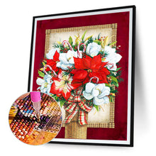 Load image into Gallery viewer, Christmas Poinsettia Bouquet 30*40CM(Canvas) Full Round Drill Diamond Painting