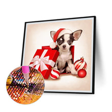Load image into Gallery viewer, Christmas Gift Chihuahua 30*30CM(Canvas) Full Round Drill Diamond Painting