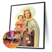 Load image into Gallery viewer, Mary And Jesus 30*40CM(Canvas) Full Round Drill Diamond Painting