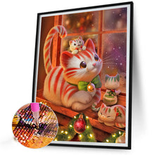 Load image into Gallery viewer, Cute Cartoon Kitten 30*40CM(Canvas) Full Round Drill Diamond Painting