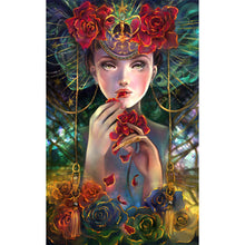 Load image into Gallery viewer, Yishu - Girl - 50*80CM 11CT 3 Stamped Cross Stitch