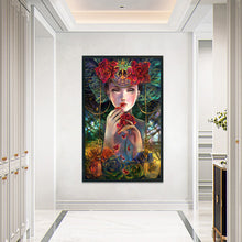 Load image into Gallery viewer, Yishu - Girl - 50*80CM 11CT 3 Stamped Cross Stitch