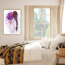 Load image into Gallery viewer, Girl With Back View 30*40CM(Canvas) Full Round Drill Diamond Painting