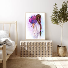 Load image into Gallery viewer, Girl With Back View 30*40CM(Canvas) Full Round Drill Diamond Painting