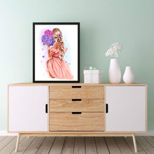 Load image into Gallery viewer, Girl With Back View 30*40CM(Canvas) Full Round Drill Diamond Painting