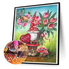 Load image into Gallery viewer, Gnome Delivering Flowers 30*40CM(Canvas) Full Round Drill Diamond Painting