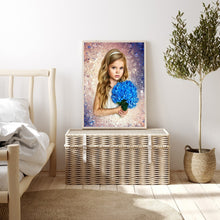 Load image into Gallery viewer, Cute Little Girl 30*40CM(Canvas) Full Round Drill Diamond Painting