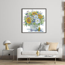 Load image into Gallery viewer, Joy Sunday - Flowers In A Vase - 43*41CM 14CT 2 Stamped Cross Stitch