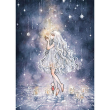 Load image into Gallery viewer, Yishu - Girl - 50*70CM 11CT 3 Stamped Cross Stitch