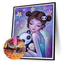 Load image into Gallery viewer, Girl With Long Hair 30*40CM(Canvas) Full Round Drill Diamond Painting