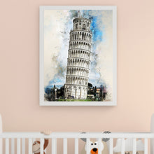 Load image into Gallery viewer, Huancan - Famous Building - Leaning Tower Of Pisa, Italy - 40*53CM 11CT 3 Stamped Cross Stitch