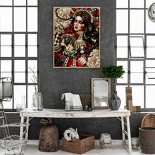 Load image into Gallery viewer, Dark Girl 30*40CM(Canvas) Full Round Drill Diamond Painting