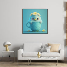 Load image into Gallery viewer, Light Blue Potted Rooster 30*30CM(Canvas) Full Round Drill Diamond Painting