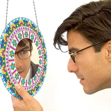 Load image into Gallery viewer, DIY Compact Mirror Paint by Number Kits Hanging Flower Home Decor (PFL306)