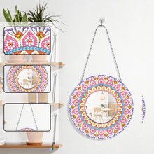 Load image into Gallery viewer, DIY Compact Mirror Paint by Number Kits Hanging Flower Home Decor (PFL307)