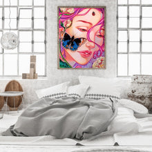 Load image into Gallery viewer, Girl Crystal Heart 30*40CM(Canvas) Full Round Drill Diamond Painting