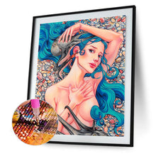 Load image into Gallery viewer, Girl Crystal Heart 30*40CM(Canvas) Full Round Drill Diamond Painting
