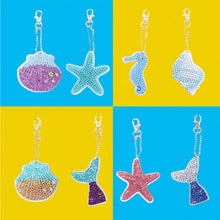 Load image into Gallery viewer, Acrylic Diamond Art Keychains Handmade DIY Craft Hanging Ornament (AA1224)