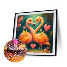 Load image into Gallery viewer, Flamingo Couple 35*35CM(Canvas) Full Round Drill Diamond Painting