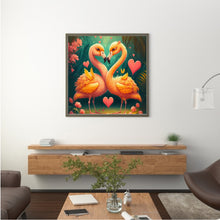 Load image into Gallery viewer, Flamingo Couple 35*35CM(Canvas) Full Round Drill Diamond Painting