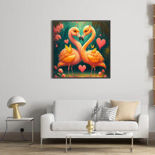 Load image into Gallery viewer, Flamingo Couple 35*35CM(Canvas) Full Round Drill Diamond Painting
