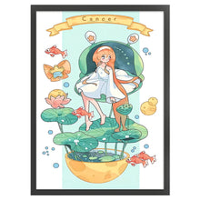 Load image into Gallery viewer, Huancan - Cancer Girl - 40*60CM 11CT 3 Stamped Cross Stitch