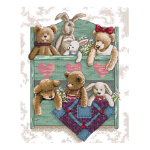 Load image into Gallery viewer, Joy Sunday - Plush Toy - 36*44CM 14CT 2 Stamped Cross Stitch